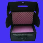 ESD Corrugated Plastic handles storage box with EPE foam
