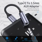 Essager 2021 USB Type-C to 3.5MM Female Earphone Jack Adapter  Digital Audio  Jack Adapter Compatible with Type-C Devices