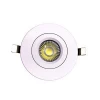 ETL 4&#39;&#39; 11W Gimbal COB LED Downlight Dimmable 120V Recessed Ceiling Round White Trim Adjustable Panel Pot Light