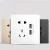 EU UK home switches Gold 1 gang 2 way 10A 250V light interruptores electric wall switch socket  86*86mm