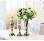 Europe type glass vase console table ornament home decor luxury