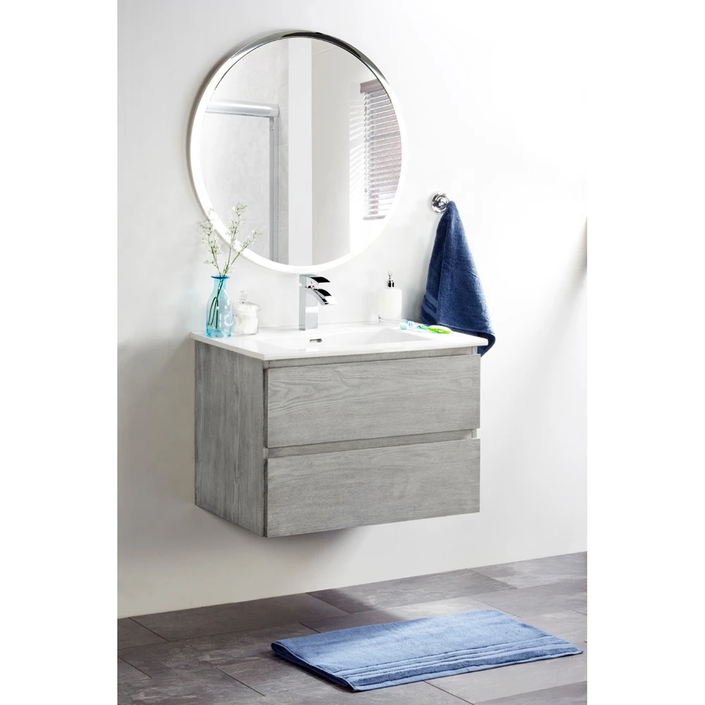 Exquisite workmanship 29 inch  wall hung (JXAG2918) Grey wall mounted  bathroom vanity