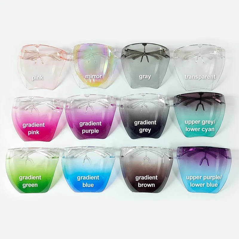 Face Shield Plastic Facial Eye Protection Safety Bubble Face Shield Glasses Color Face Shield
