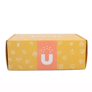 Factory Cheap Price Customized orange Packing Box Paper Packaging Box mailer box