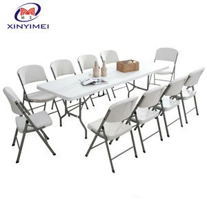 Factory Cheap Price Plastic Folding Outdoor Furniture For 10 People