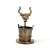 Import Factory Custom Logo Metal Deer Bull Head Vintage Ashtray from China