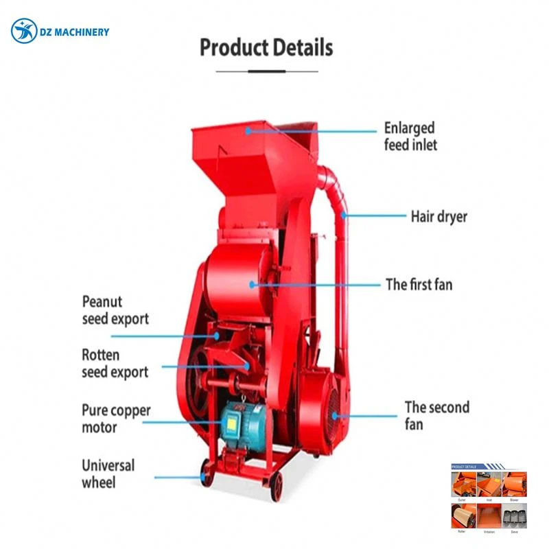 Factory Direct Peanut Peanut Sheller Machine Moringa Seed Sheller With Factory Price Peanut Threshing Machine
