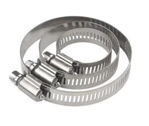 Factory direct sale 304 stainless steel hose clamp/ ss pipe clamp