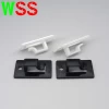 Factory Price Self Adhesive Wire Saddle Cable Clamp Clips Plastic Wire Saddle On Adhesive Base
