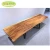 Import Factory price suar wood live edge slab table / solid walnut slab dining table with natural edge metal legs from China