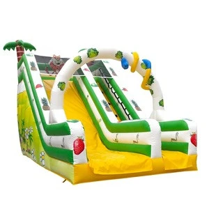 Factory small jumgle fox inflatable dry slide/inflatable slide for adults
