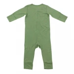 Factory wholesale custom bamboo fiber long sleeve baby sleepwear sleeper zip romper baby