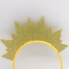 Factory Wholesale Party Supplies Headbands Crown Golden Hair Hoop, Cheap Custom Birthday Party Decorations dd047