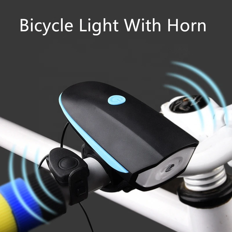 Factory Wholesale With Bicycle Horn High Brightness Bike Accessories Rechargeable Tail LED Bicycle Light