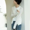 factory Wholesales fashion sweater hollow out single breasted knit sweaters for women cardigan sweaters