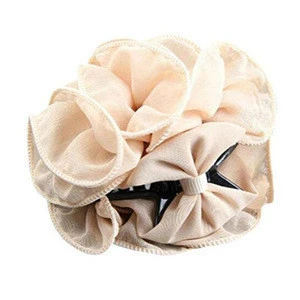 Fancy new style fabric material delicate hair ornaments flower hair claw for woman