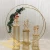 Import Fancy Style Event Decoration Gold Stainless Steel Round Wedding Backdrop from China