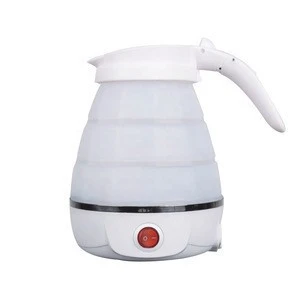 Fashion Design 800W 0.75L Foldable Electrical Travel Silicone Kettle