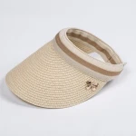 Fashion designer Women Men golf Sports cap custom paper Straw sun Visor