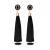 Import Fashion designs new model earrings horseshoe dot half round frame acrylic long tassel lady earring from China