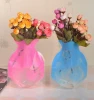 Fashion Foldable PVC Plastic Collapsible Flower Vase