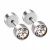 Fashion Jewelry Stainless Steel Silver Single CZ Stone Diamond 3-5mm Screw Stud Earring
