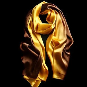 fashion long muffler women hijab gradient silk scarf