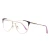 Import Fashion Myopia Anti Blue Blocking Glasses Lens Retro Personalized Metal Eyeglasses Frames from China