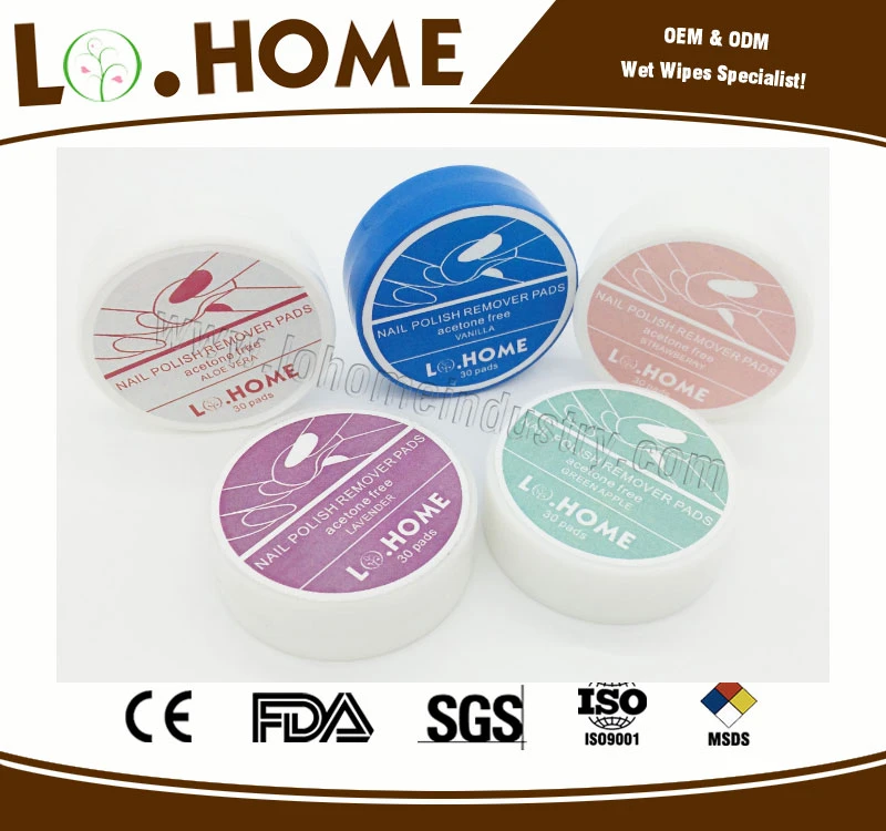 fashion Nail Polish Remove Pads / wet wipes ,Nail Polish cleaning Towel lipstick remover wipes