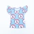 Import Fashion Printed T-shirt For Baby Girls Flutter Sleeve Kids Tops Children Cotton Fabric Kids Clothings from China