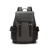 Fashion PU Leather Schoolbag Laptop Bag Multi-functional Backpack College Schoolbag Leisure Business Travel Polyester Letter NW