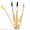 FDA Certification Flat handle Natural Eco Friendly Travel Tooth Teething Brush Bamboo Toothbrush