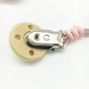 feeding supplies wooden pacifier chain baby wood bead pacifier clips