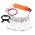 Import Fishing Tackle Stringer Clip Fish Lock Stainless Steel Rope Fish Lock with Float 5 Metal Snaps from China
