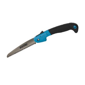 FIXTEC Hand Tool Foldable Hand Saw ABS Handle 180mm 7&quot; Folding Saw With 65 Manganese Steel Saw Blade