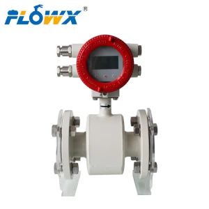 Flanged digital water flowmeter electromagnetic flow meter sewage magnetic flowmeter