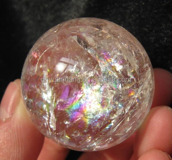 flawless natural rainbow crystal ball spheres,rainbow stone spheres balls,crystal ball 40mm