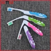 foldable rubber travel toothbrush