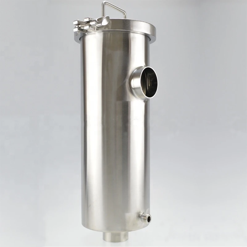 Food Grade Stainless Steel SS304 SS316L Sanitary Filter With Heat Jacket Insulating Filter Strainer