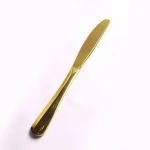 Food grade stainless steel western gold Knife Spoon Fork dinnerware set