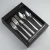 Food Grade SUS304 Hammer Design Matt Black Stainless Steel Cutlery Flatware Set