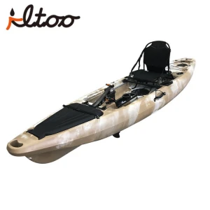 Foot pedal system fishing pedal kayak with rudder