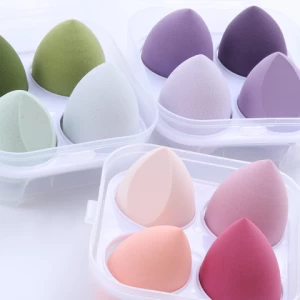 Free Sample Professional Cosmetic Multiple Sizes Cream MakeUp Soft Sponge Puff Wholesale