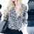 Import Free Shipping Wholesale Fashion Sexy Printing Leopard Button Long Sleeve Top Shirt Woman Ladies&#x27; Blouse Designs Tops from China