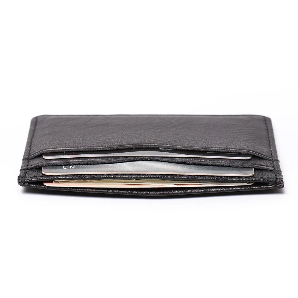 Front Pocket Wallet Minimalist Ultra Slim Wallet Rfid Blocking Credit Card Holder Vintage Black Premium