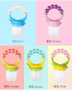 Fruit pacifier nipple rubber bell teat pacify baby fresh food BPA free Grade Soother Baby Food Fruit Juice Feeder Nipple