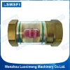 Full View Impeller Brass Water Sight Glass  Flow Indicator