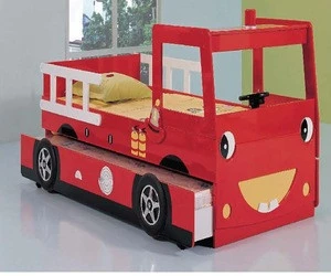 Funny children car bed for children bedroom furniture