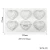 Import 100g 6 hole bow heart mousse silicone mold baking chocolate mould from China