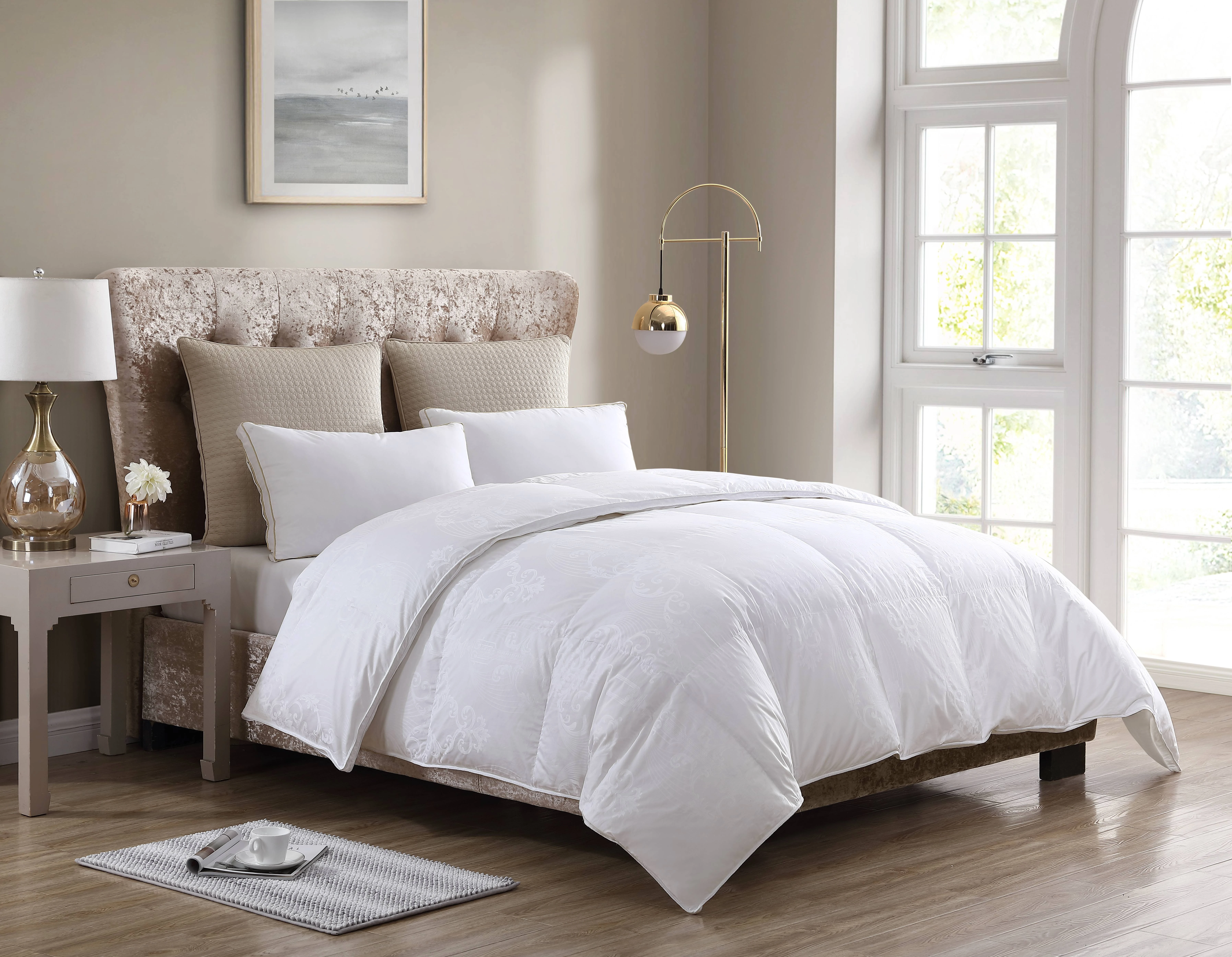 GAGA White Duck/Goose  Down and Feather Comforter/ Duvet/ Quilt in All Sizes